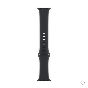 Apple 46mm Black Silicone Sport Band